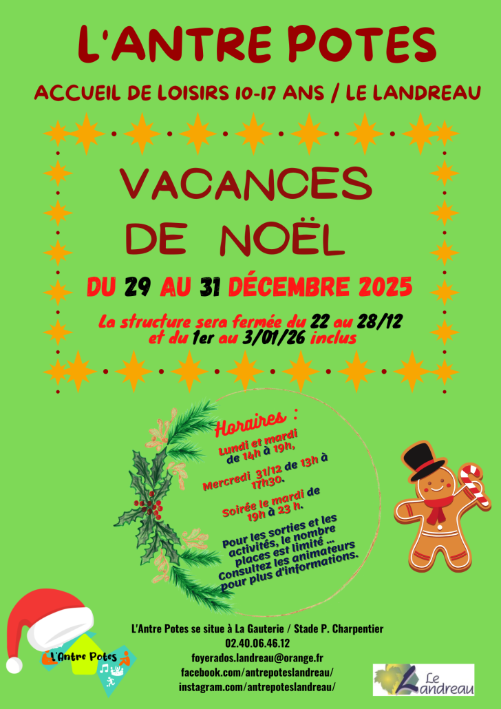 Programme Noël recto