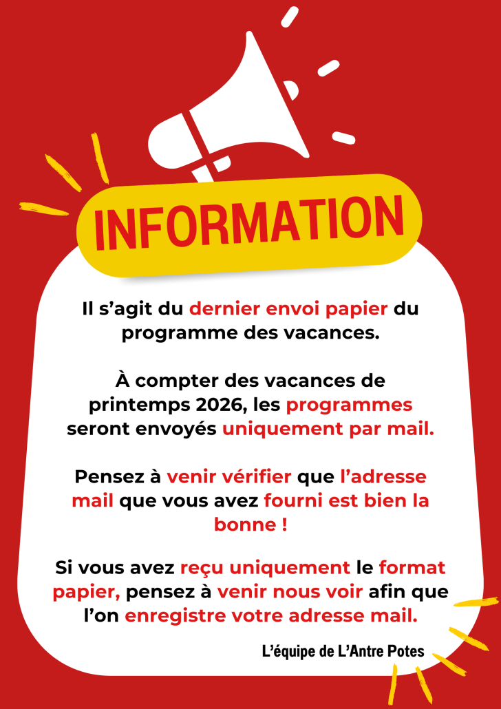 Information dernier envoi papier