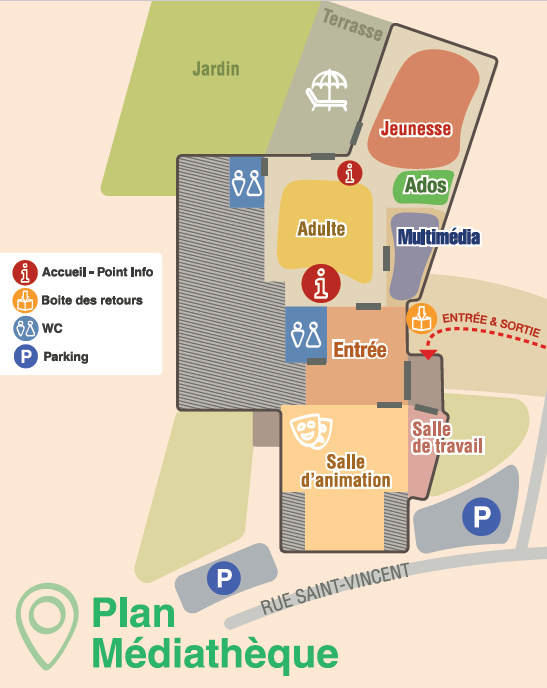 Plan Médiathèque